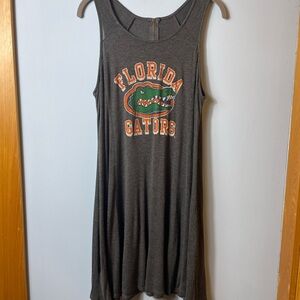Retro Brand Gray University Of Florida Gators Tank Dress